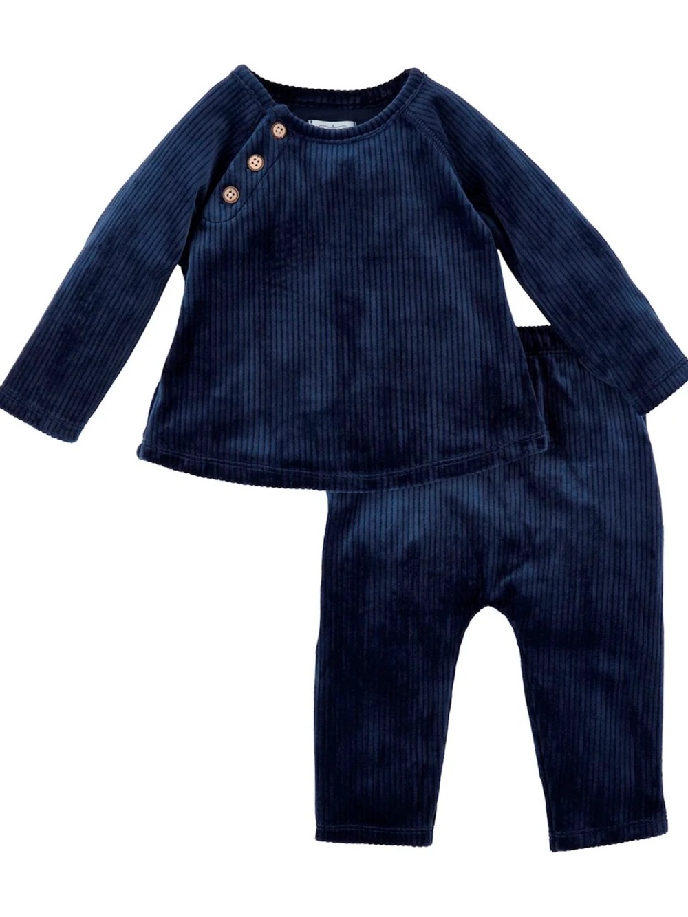 MUD PIE VELOUR 2-PIECE BABY SET